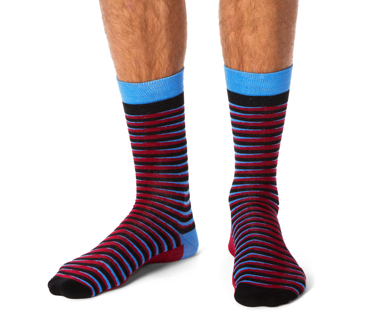 Unisex Athletic Tiger Stripe Crew Socks