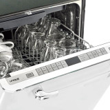 Unique Appliances Classic Retro 24" 45 Decibel ENERGY STAR Certified Built-In Dishwasher with Adjustable Rack Stainless Steel
