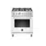 Bertazzoni 30" 4.7 Cubic Feet Smart Dual Fuel Free Standing Range with 5 Burners