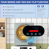 HomCom 1.5 Cubic Feet Vented Electric Stackable Dryer