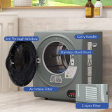 HomCom 1.5 Cubic Feet Vented Electric Stackable Dryer
