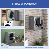 HomCom 1.5 Cubic Feet Vented Electric Stackable Dryer