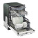 Unique Appliances Classic Retro 24" 45 Decibel ENERGY STAR Certified Built-In Dishwasher with Adjustable Rack Stainless Steel