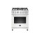 Bertazzoni 30" 4.7 Cubic Feet Smart Dual Fuel Free Standing Range with 5 Burners