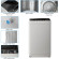 Full-Automatic Washing Machine, 2.5 Cu Ft Portable Washer with Drain Pump, 19LBS Automatic Washer Machine with 10 Wash Programs, LED Display, 8 Water Levels