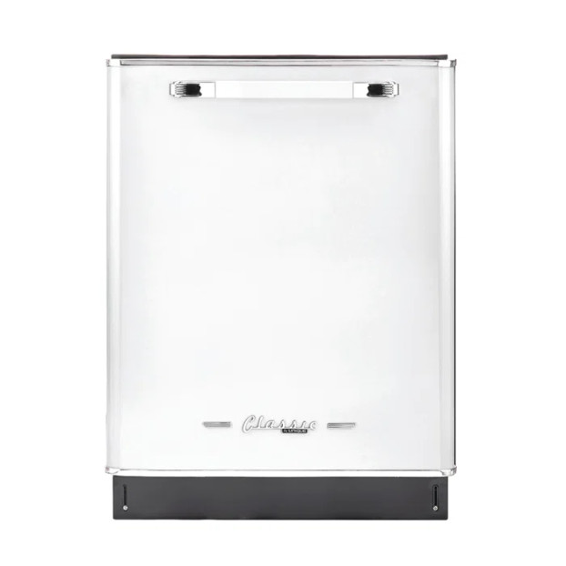 Unique Appliances Classic Retro 24" 45 Decibel ENERGY STAR Certified Built-In Dishwasher with Adjustable Rack Stainless Steel