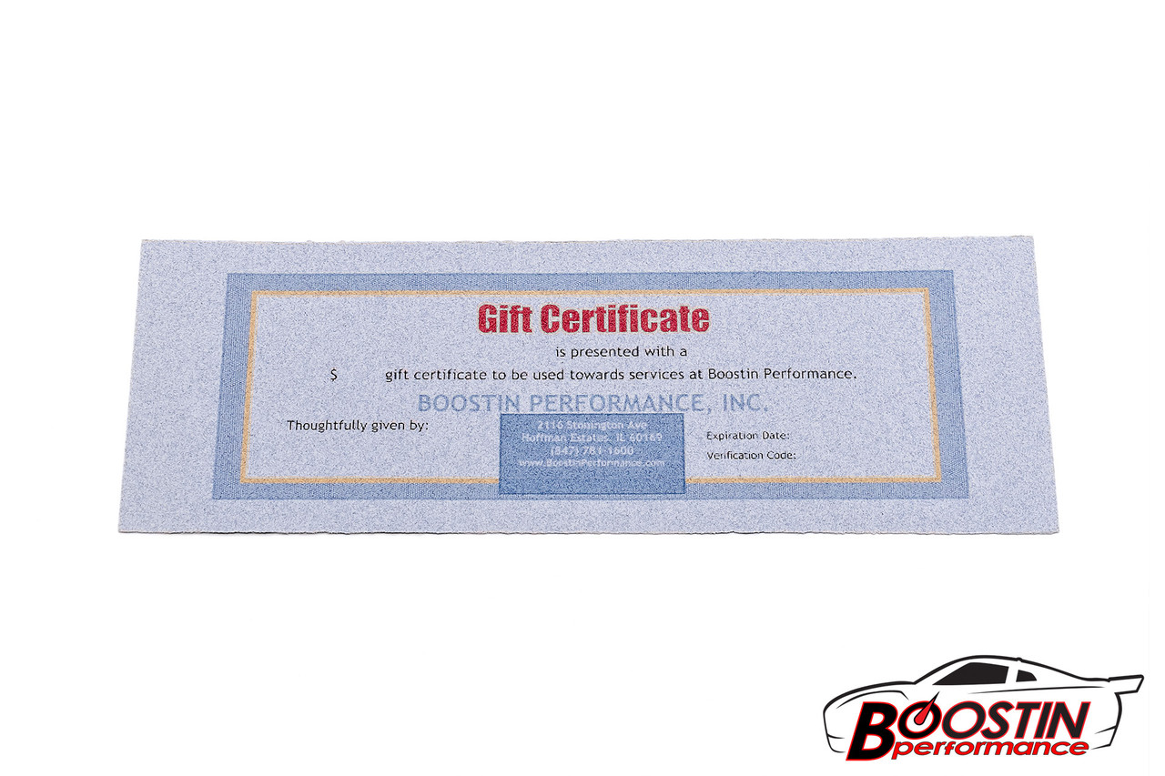 Boostin Performance Gift Certificate Boostin Performance