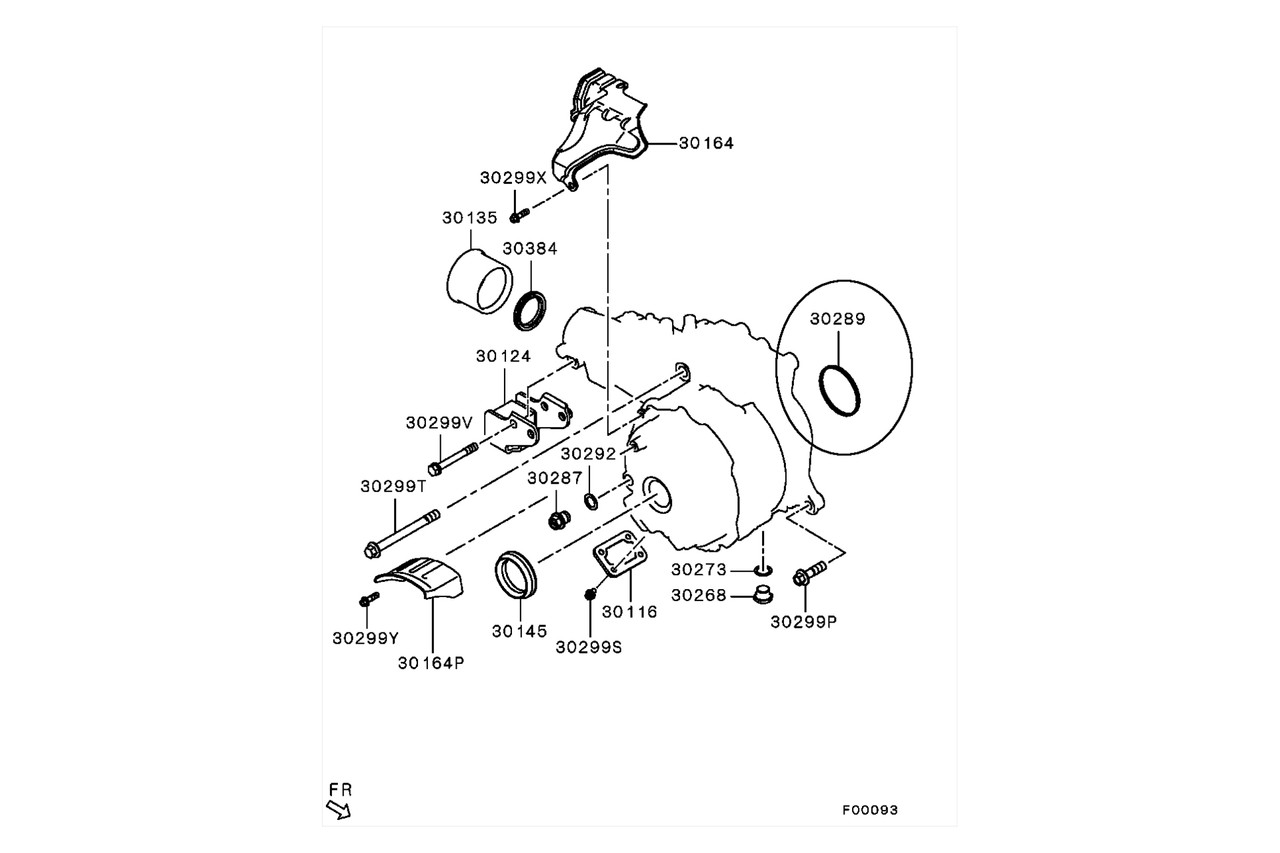 OEM Mitsubishi Transfer Case Input Shaft Seal (EVO X)