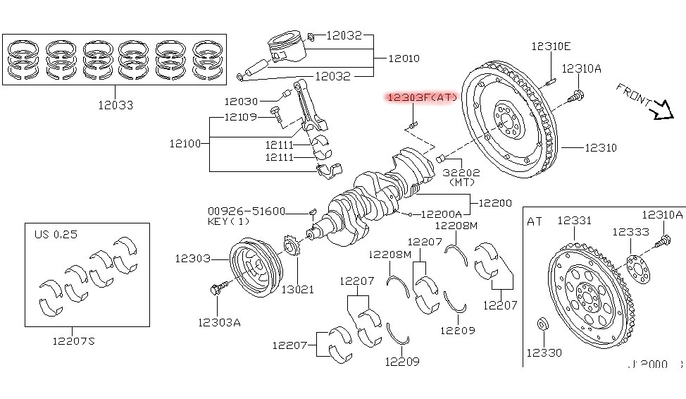 OEM Nissan Flywheel Alignment Dowel (R35 GTR)