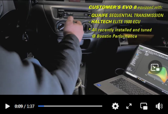 Boostin Built EVO 8 w/ Quaife Sequential Shifter, DriveByWire Upgrade, Strain Gauge, Haltech