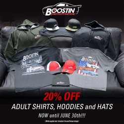 20% OFF BOOSTIN ADULT APPAREL 