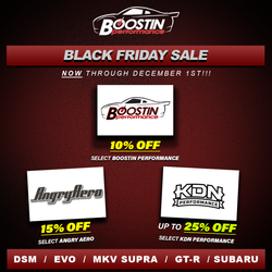 Boostin Performance Black Friday Sale!  ENDS DEC 1st!!!