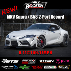 Boostin Performance MKV Supra: New 2-Port 1/4 Mile Record!