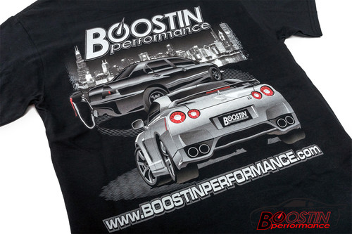 Boostin Performance Adult T-shirt (Double Sided - Black)
