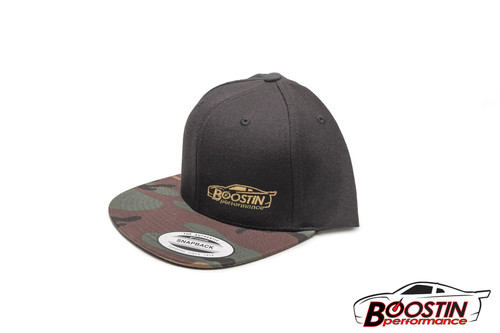 Boostin Performance - Flat Bill Snap Back Hat (Camo/Black)
