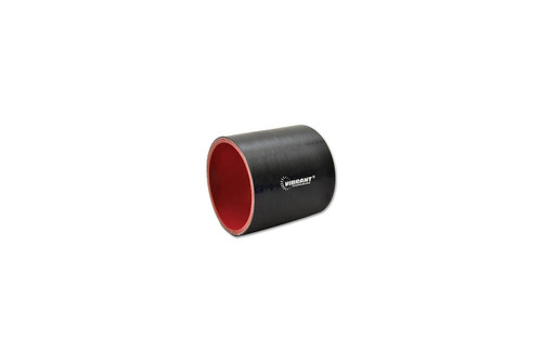 Vibrant 4 Ply Reinforced Silicone Straight Hose Coupling - 3.25in I.D. x 3in long (BLACK)