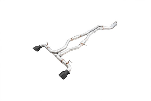 AWE Resonated Track Edition Exhaust - Diamond Black Tip (GR Supra)