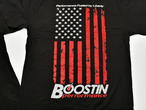 Boostin Performance Flag T-Shirt (Double sided - Black)