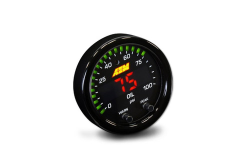 AEM X-Series 100psi Oil/Fuel Pressure Gauge