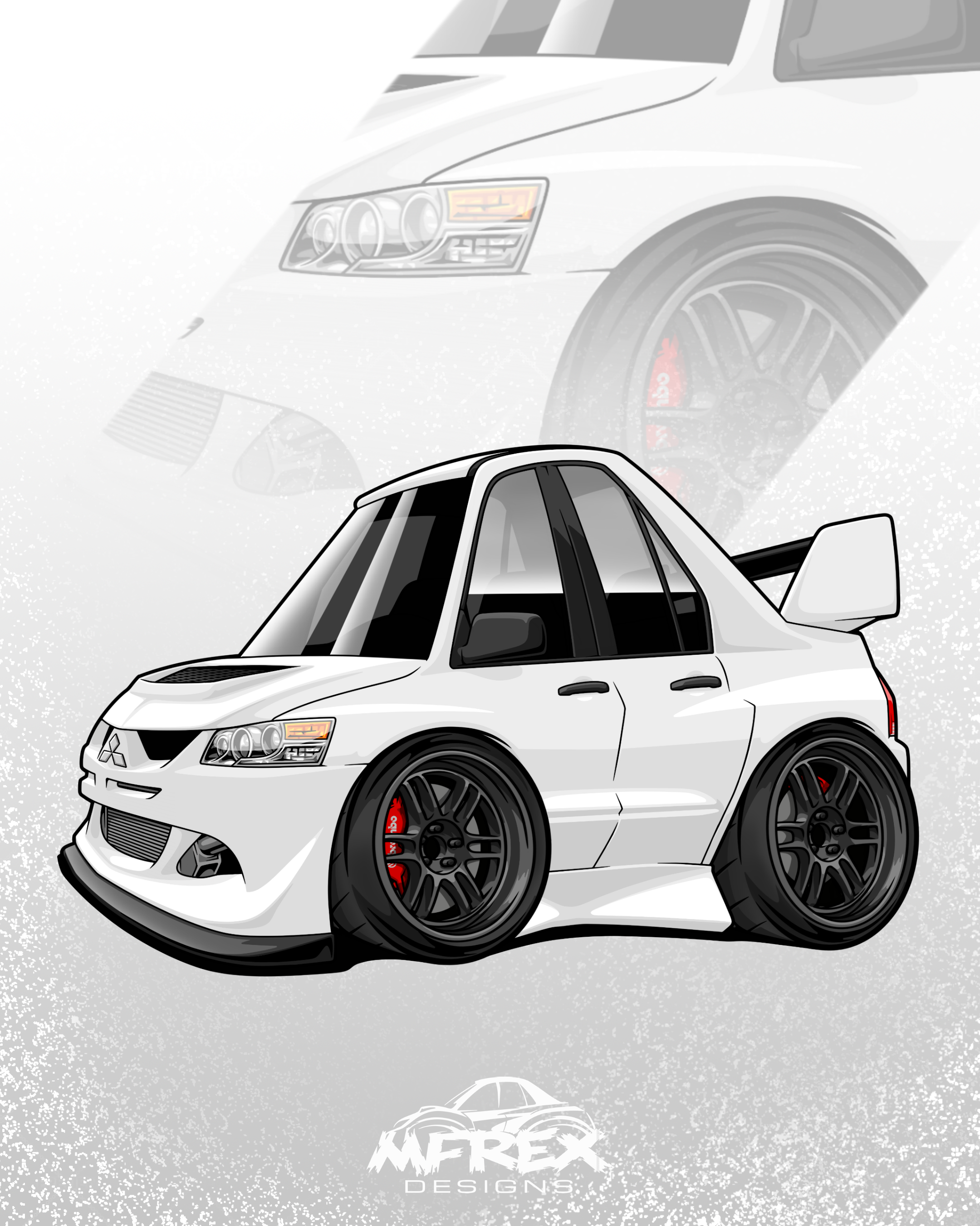 Evo RS Slap Sticker / Decal