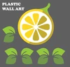 Large LemonTree Styrene (Plastic) Wall Art Set