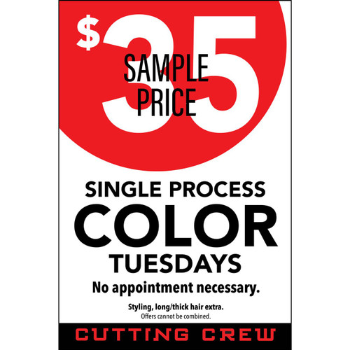 22"x28" Window Sign – Cutting Crew