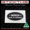 Bosch Alternator Decal