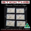 Picking Label VH - VH and VK Radiator - V8 Auto, exc coolant sensor