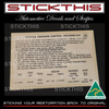 Emission Decal 9946095 EF - HX HZ WB LX UC VB 2.85L High Comp (July 76 - Sep 80)