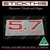 Air Cleaner Decal - HJ, LH, 5.7L