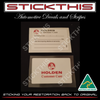 Customer Care Service Lube Decal 90's onwards - Engine Label