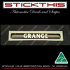 VS Grange Dash Badge (No Build Number)