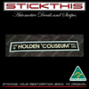 Holden Sold By Coliseum (white on clear) - Ballarat VIC