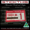 Reproduced TAS Registration Rego Label 1982-1984