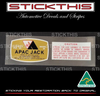 Model 58 Clyde Apec Limited Woodville North SA Jack Decal