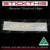 VZ "SSZ PBR" Front Brake Caliper Decals - White