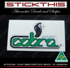 Cobra Alarm Decal, HDT VH VK VL VN - Green