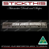 Stan Jones Motors North Essendon VIC - Dealership Dealer Decal Sticker