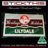 Heritage Holden Lilydale VIC - Dealership Dealer Decal Sticker 