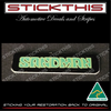 Horn Steering Wheel Insert Badge. HX/HZ Sandman - Green