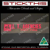J. T. Agencies Port Pire SA - Dealership Dealer Decal Sticker