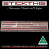 VH and VK (early) Vacationer Complete Stripe Kit - Red to Brown Fade