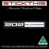 Rocker Cover Decal 202 High Compression - HQ
