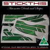 Sundowner Escort Panelvan Full Stripe and Logo Kit - Light Green, Green