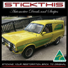 Sundowner Escort Panelvan Full Stripe and Logo Kit - Light Green, Green