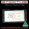 Fuse Box Assembly Decal 92025280 - VL exc Power Windows or Elec Door Locks