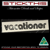 VC Vacationer Rear 1/4 Decal - Black