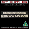 XH Falcon Ute, Longreach 1 Tonne TRADESMAN Decal Kit - Metallic Grey