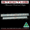 XH Falcon Ute, Longreach 1 Tonne Tailgate Decal Kit - White