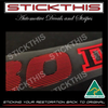 Mazda RX7 1989 Series 5 TURBO II Guard Decal - Red